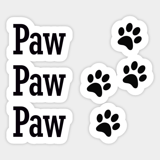 Paw Paw Paw Sticker by Atinno